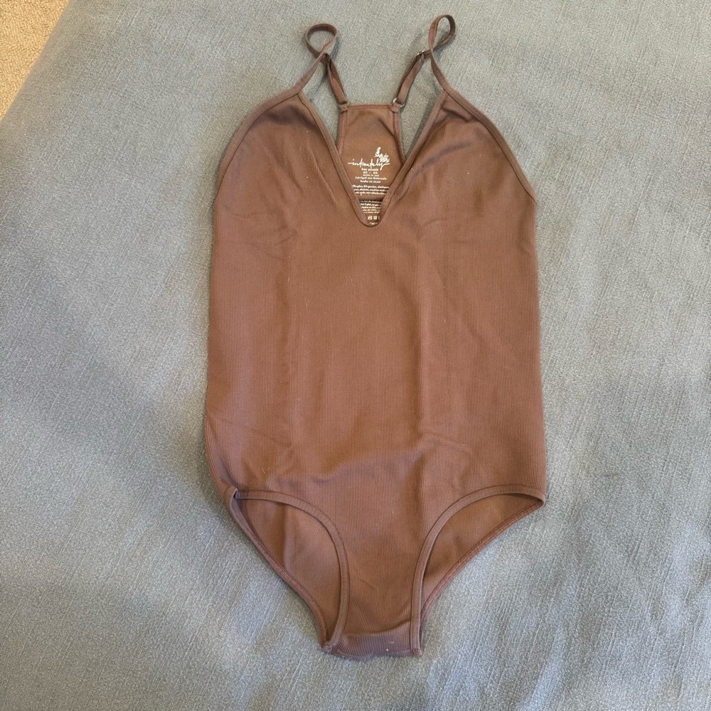 Free People Mauve Bodysuit